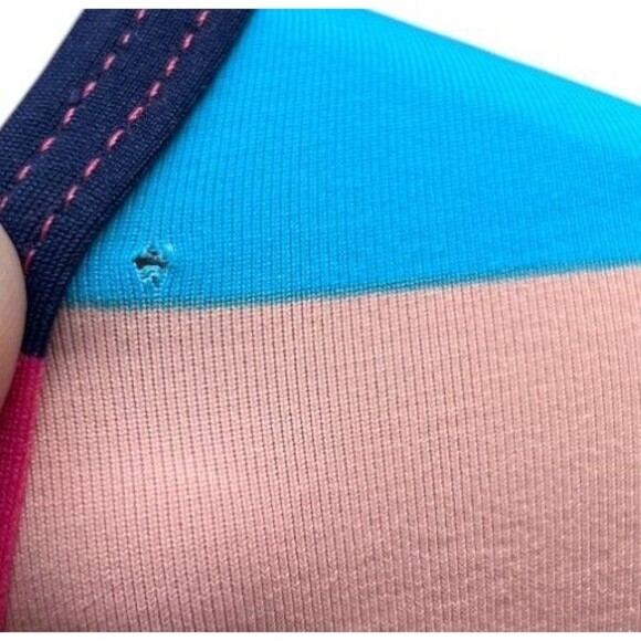 Lands' End Top Women's Size 3X Multicolor Color Block Long Sleeve - Picture 6 of 6